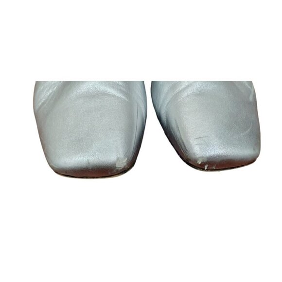 Jcrew Anya Mary Jane flats in Silver Size 10 - Picture 7 of 11